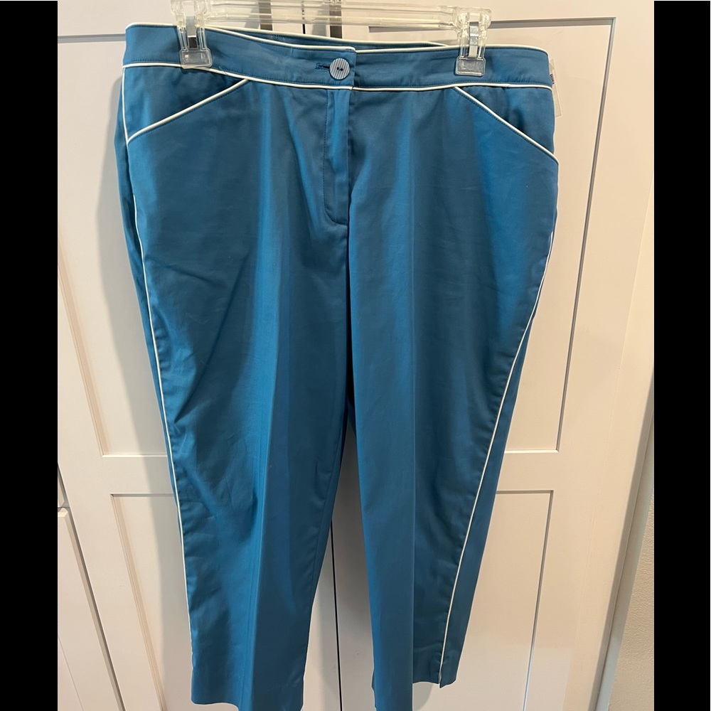 Stretch ocean blue petite pants